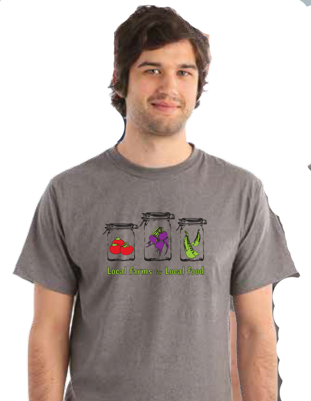 Local Farms = Local Food Canning Veggies T-shirt