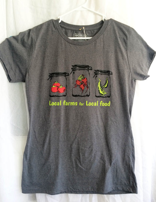 Local Farms = Local Food Canning Veggies T-shirt